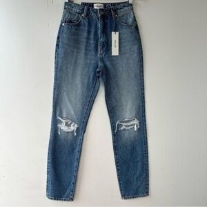 NEW!‎ ROLLA’S Jeans Womens Distressed Cutout Knees Light Blue 5-pocket style
